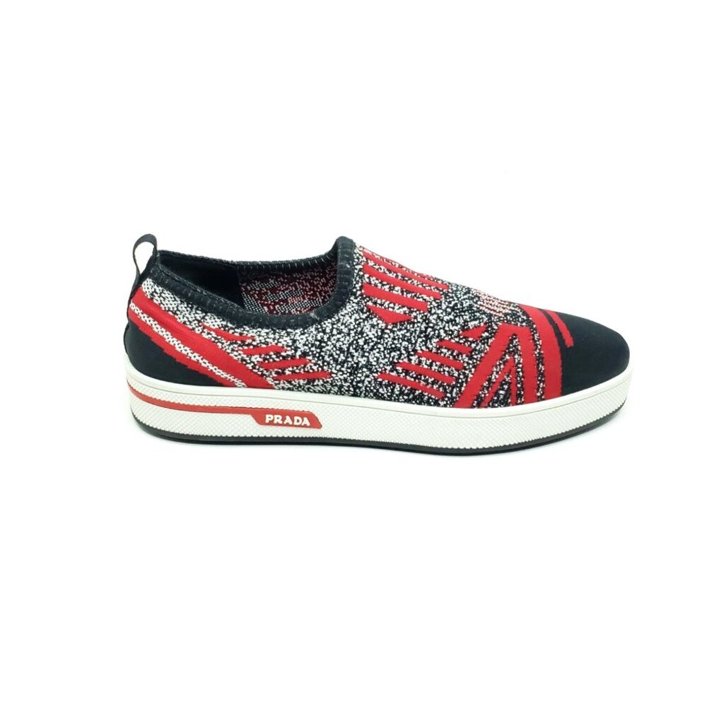 Prada Knit Calzature Donna Sneaker Slip On Multi Color Womens EUR 39/US 9 - Picture 11 of 11